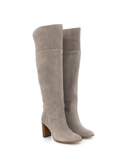 bottes femme suède gris W-SULER-GREY