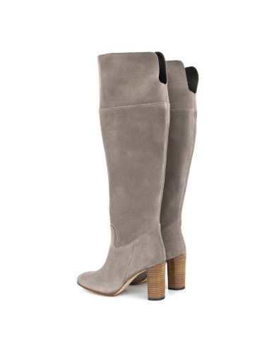 bottes femme suède gris W-SULER-GREY