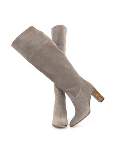 bottes femme suède gris W-SULER-GREY