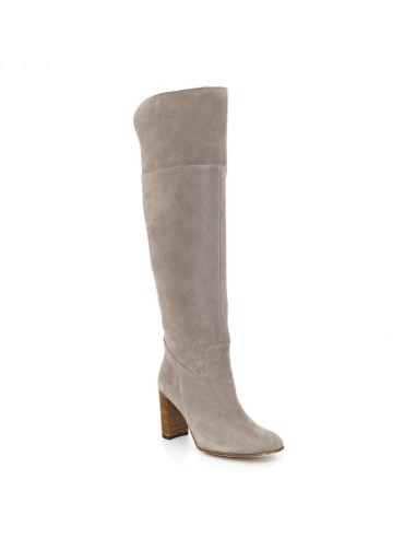Grey suede Women's high boots