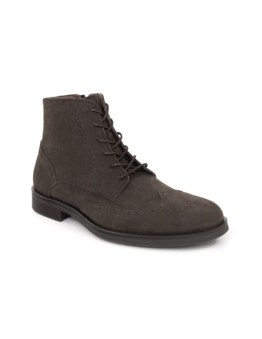 Bottine nubuck marron NISAPE-BROWN