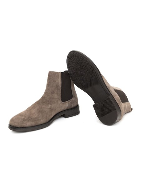 bottines chelsea suède beige SEPUME-TAUPE