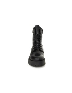 Black leather women's boots 2