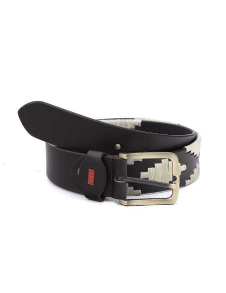 Ceinture de peau marron B-ARGIL-HIELO