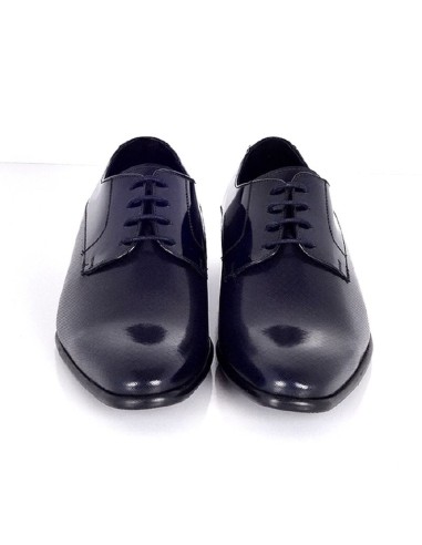 Derby de peau bleu PAFOR-NAVY