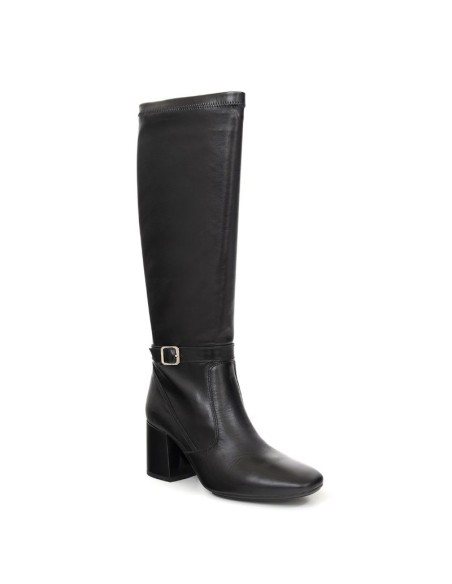 bottes femme de peau le noir W-NADOZA-BLACK