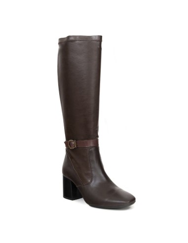 bottes femme de peau marron W-NADOZA-CUERO
