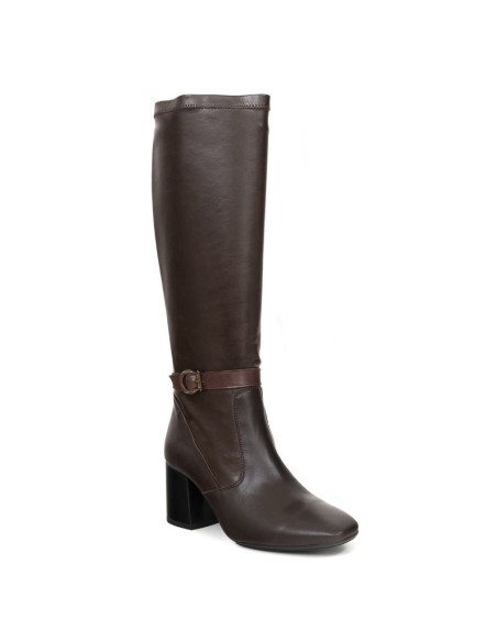 bottes femme de peau marron W-NADOZA-CUERO