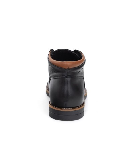 Bottine de peau le noir PACAMU-BLACK