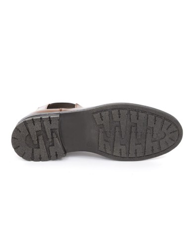 Botines Chelsea de piel acabado a mano color cuero