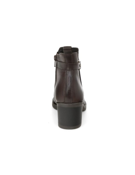 bottines femme de peau marron W-CRIMINU-BROWN