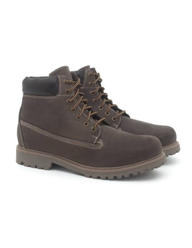 Bottine nubuck marron NEBAN-CHOCOLATE