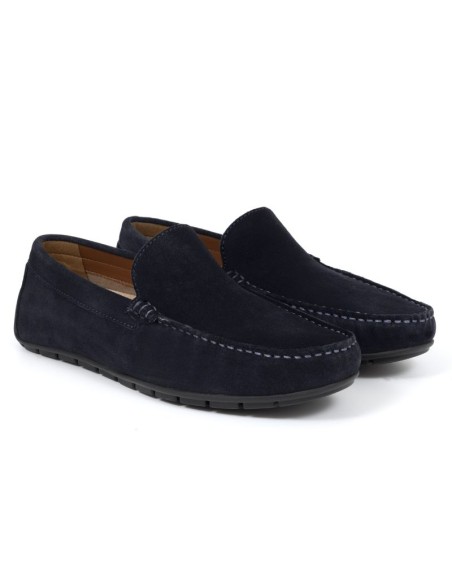 Mocassin suède bleu ILATE-NAVY