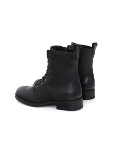 Black leather women's boots 2