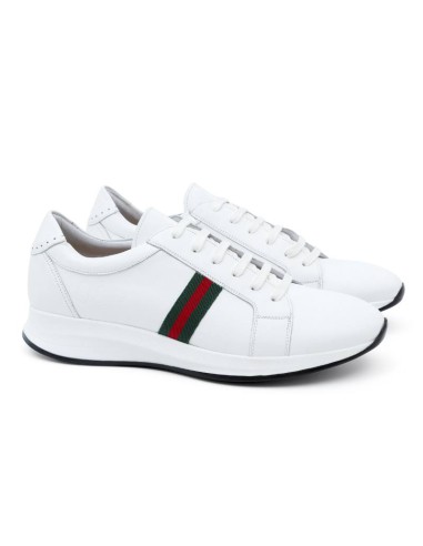 Des sports en cuir blanc NUBYT-BLANCO