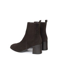 Brown leather women's boots 2