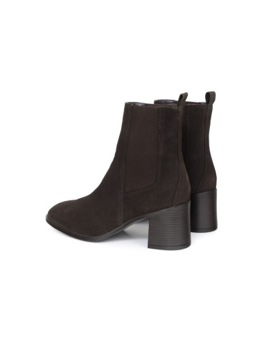 bottines femme de peau marron W-SANDORA-BROWN