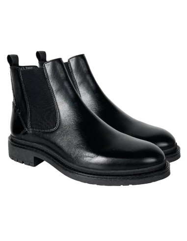 black leather chelsea boots PACIMEN-BLACK