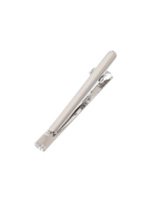 Pisacorbatas de latón con cristal color plata 2