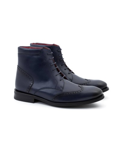 blue leather boots PARAMAN-MARINO