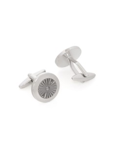 Black semi-precious stone cufflinks 2