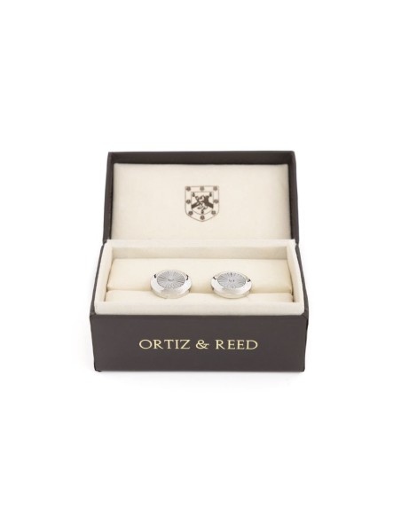 Black semi-precious stone cufflinks