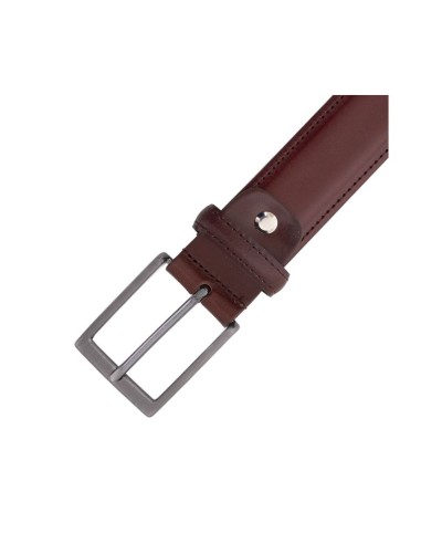 Burgundy leather belt
