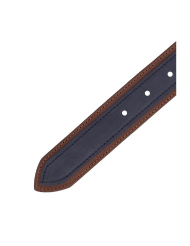 Blue nubuck belt