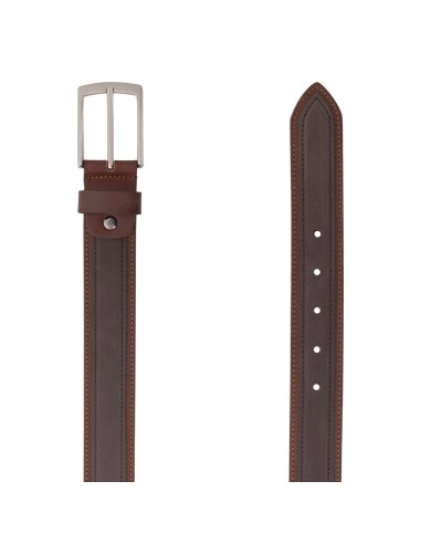 Ceinture nubuck cuir B-NIBU-TAUPE