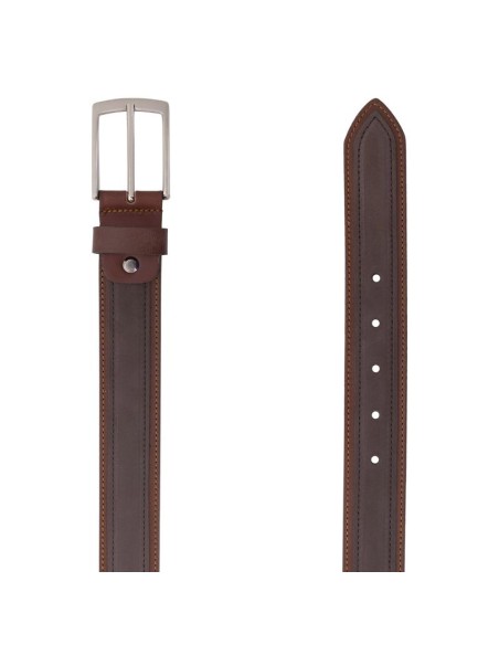 Ceinture nubuck cuir B-NIBU-TAUPE