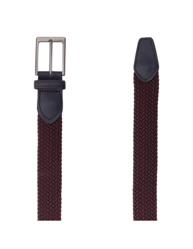 Burgundy elastic belt