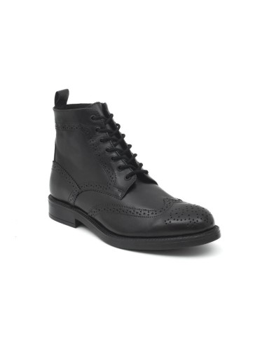 black leather boots PAZLOMAN-NEGRO