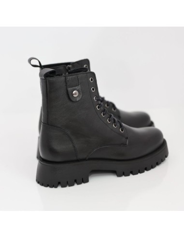 Black leather Women's high boots