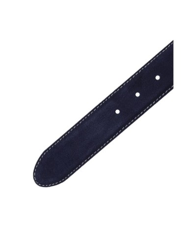 Blue suede women's belt