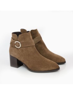 bottines femme suède marron W-CAROLA-TESTA 2