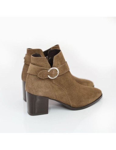 bottines femme suède marron W-CAROLA-TESTA
