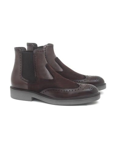 bottines chelsea suède marron PINOT-MARRON