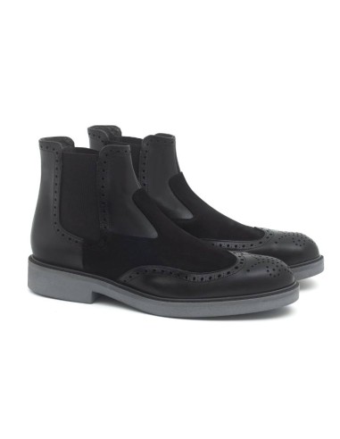 bottines chelsea suède noir PINOT-NEGRO