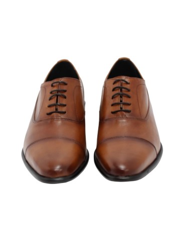 Oxford de piel con plantilla extraible color cuero