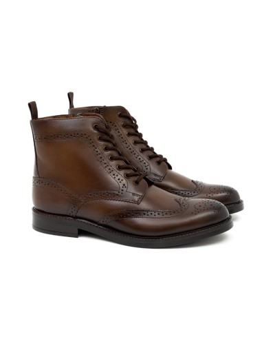 light brown leather boots PORTMAN-CUERO