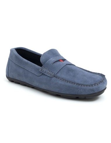 Mocassin suède bleu NOYI-MARINO