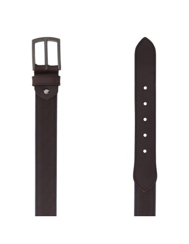 Ceinture combiné avec la peau marron B-JASPER-BROWN