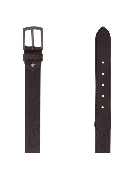 Brown combined with leather belt