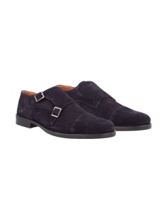chaussure avec boucle suède bleu SIVERA-NAVY