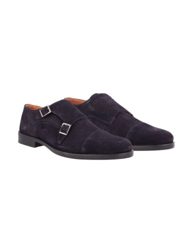 chaussure avec boucle suède bleu SIVERA-NAVY
