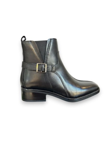 bottines femme de peau le noir W-BELNOR-BLACK