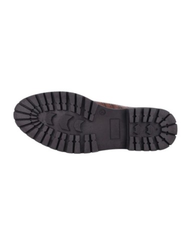 Beige leather women's moccasins