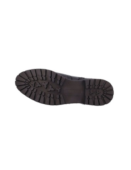Botines de mujer de piel brogado color negro