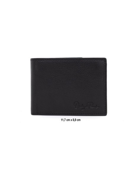 Black leather wallet