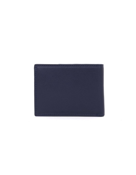 Blue leather wallet